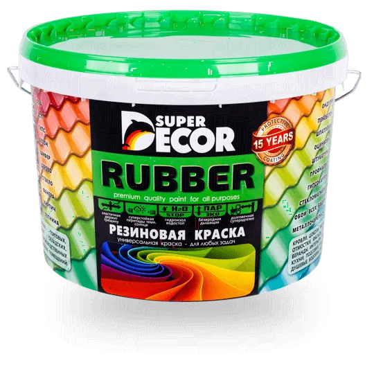 Резиновая краска Super Decor № 7 балтика 3кг