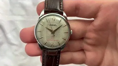 Видеообзор на юбилейные часы Ракета-Балтика 50 лет Казахской ССР Петродворцового Часового Завода