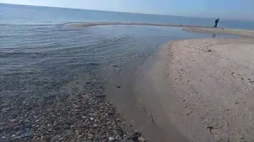 Берег моря в Янтарном.  Балтика