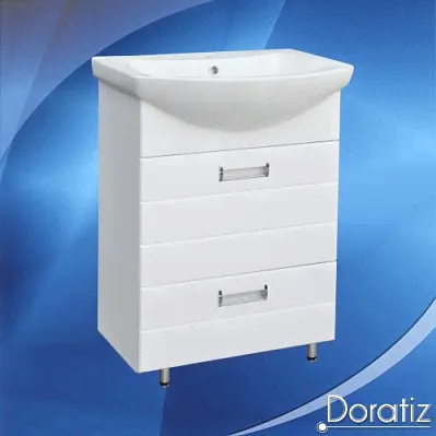 Doratiz 9912.496 Тумба Вега 60 под умывальник Балтика с 2 ящиками